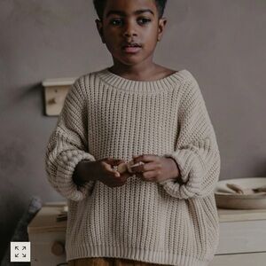 The Simple Folk - Cozy Knit Sweater in Beige